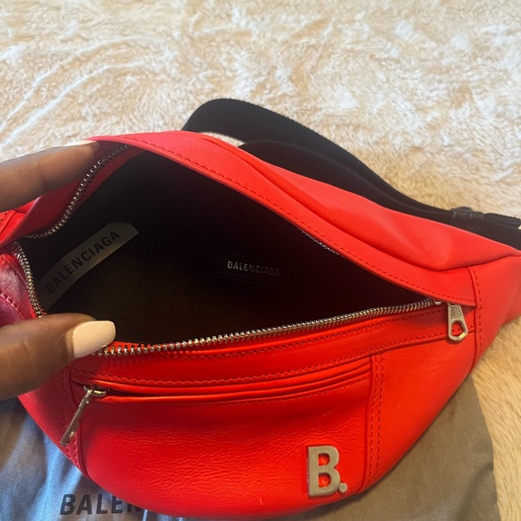 Balenciaga Red Leather Satchel - Picture 3 of 5